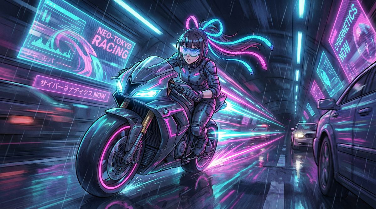 国产自拍动漫-极速追击赛博飞车